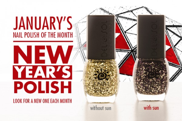 January 2014 Del Sol Color Change Nail Polish of the Month, New Year's Polish