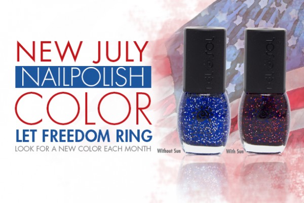 del sol july 2014 nail polish, let freedom ring