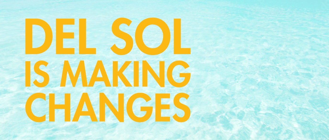Del Sol is making changes on a water background
